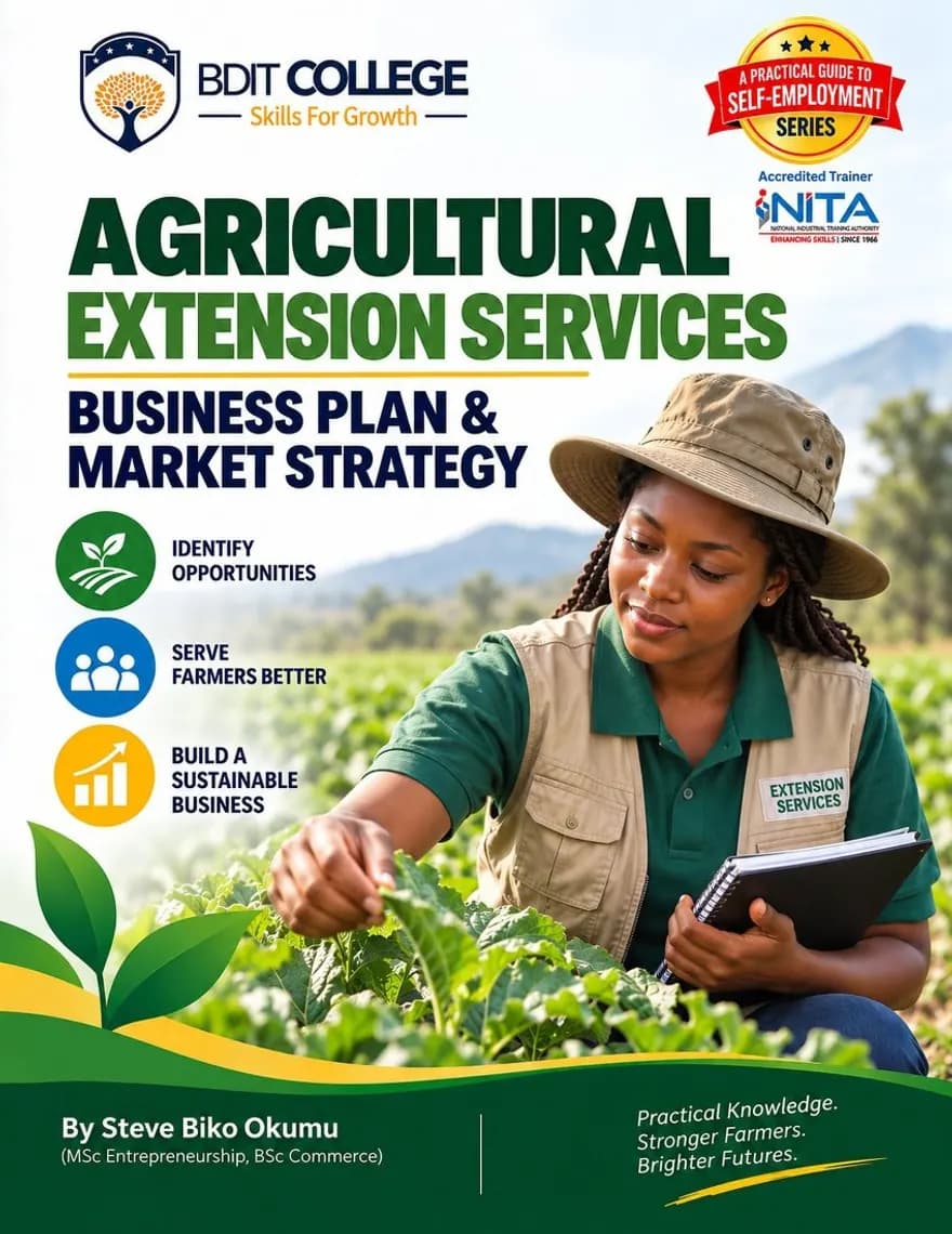 Agricultural Extension Services Business Plan and Market Strategy book cover