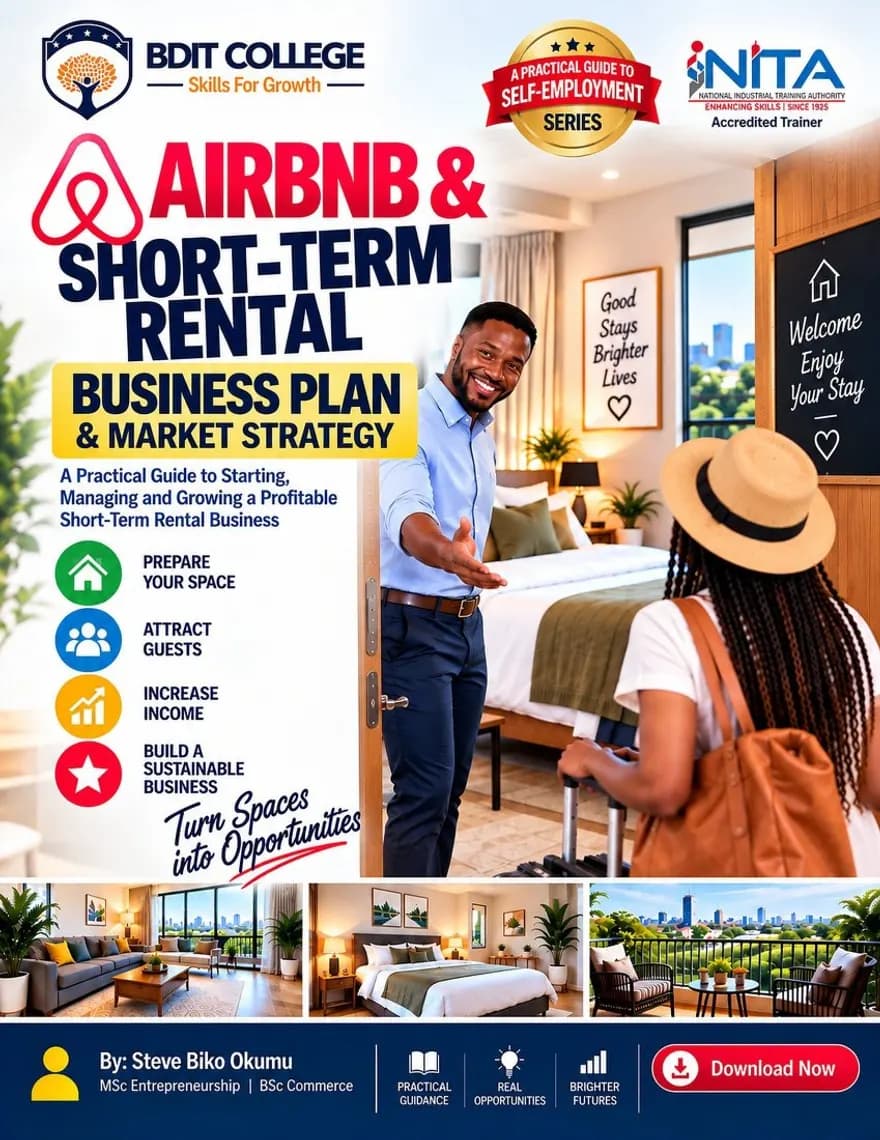 Airbnb and Short-Term Rental Business Plan and Market Strategy book cover