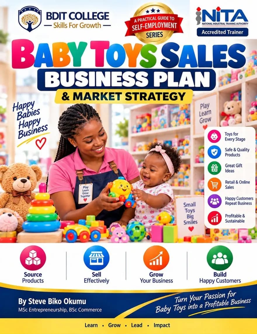 Baby Toys Sales Business Plan and Market Strategy book cover