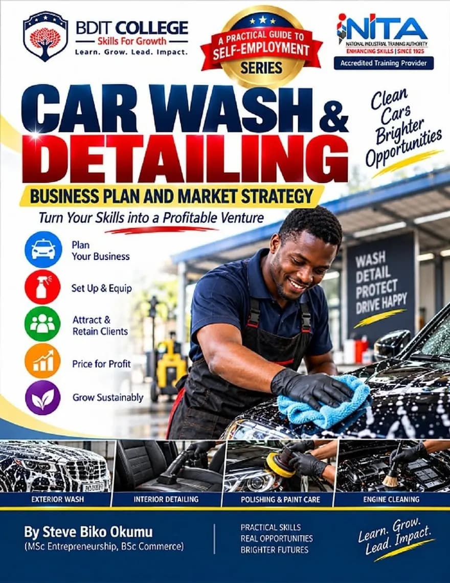 Car Wash and Detailing Business Plan and Market Strategy book cover