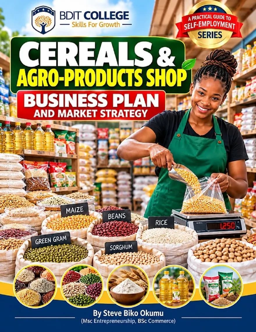 Cereals and Agro-Products Shop Business Plan and Market Strategy book cover