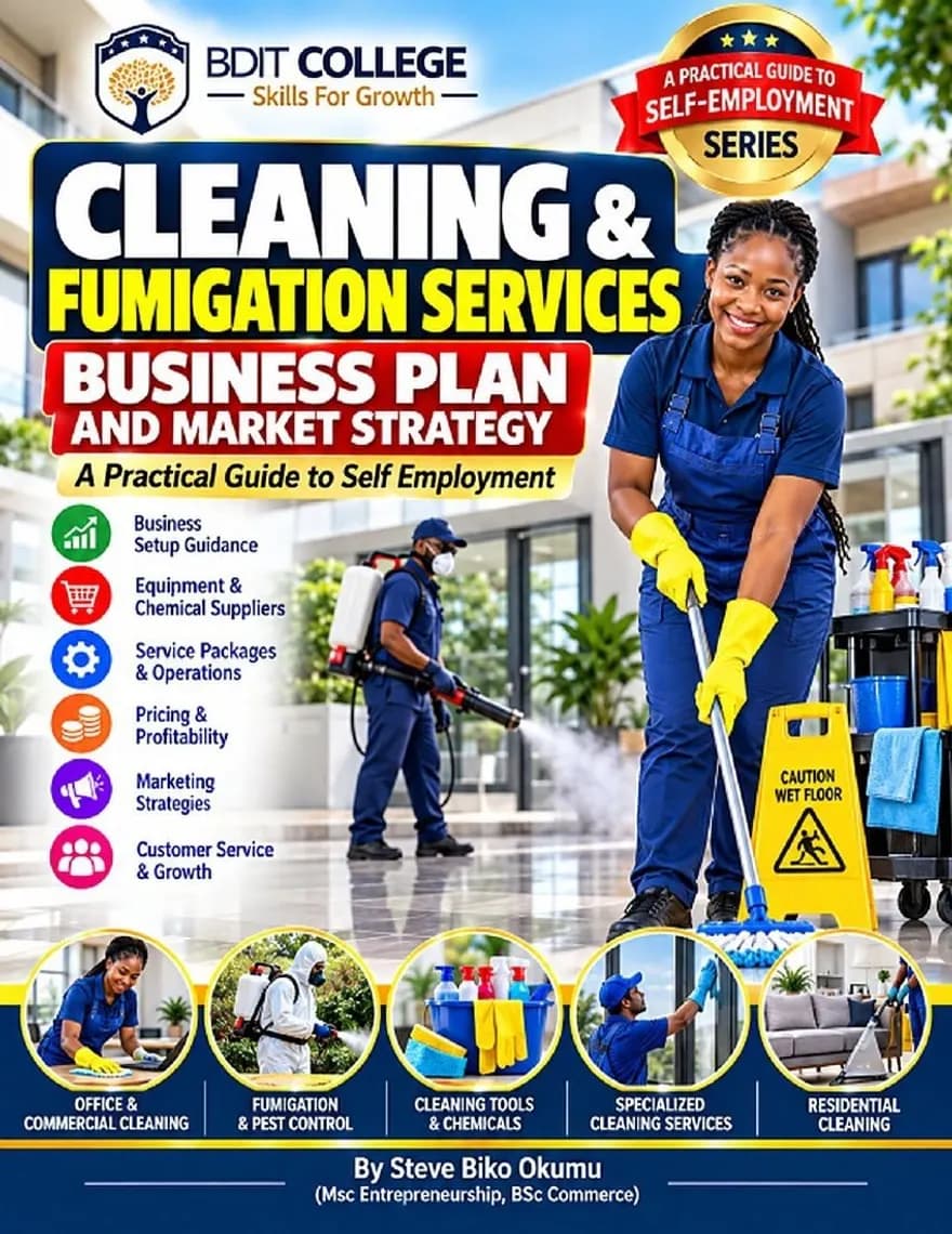 Cleaning and Fumigation Services Business Plan and Market Strategy book cover