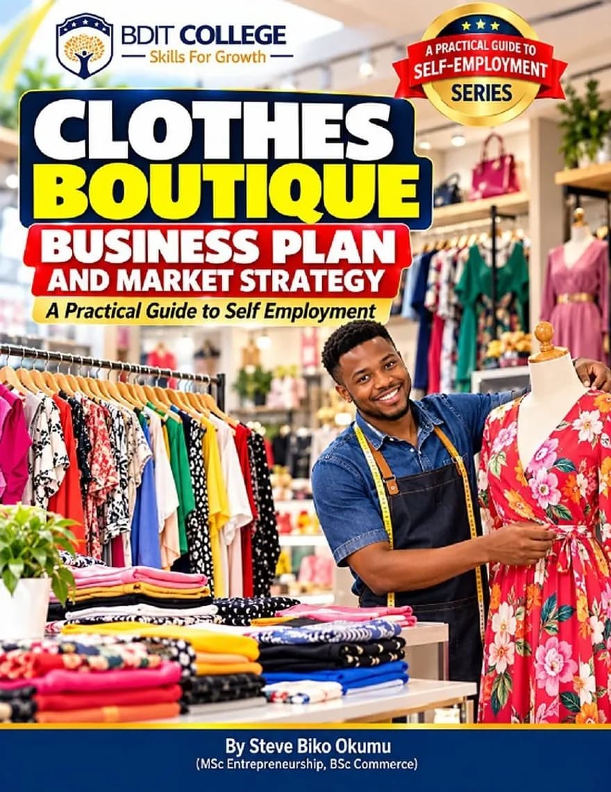 Clothes Boutique Sales Business Plan and Market Strategy book cover