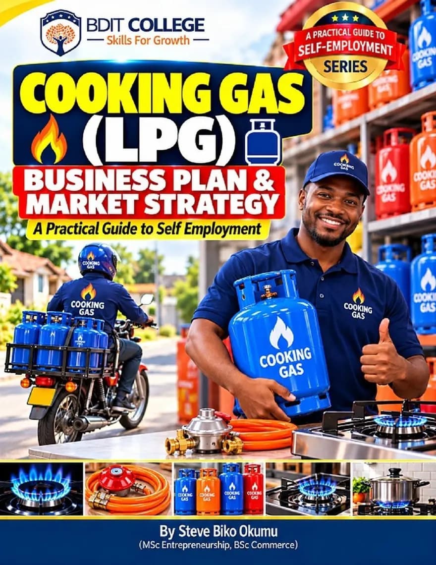 Cooking Gas LPG Sales Services Business Plan and Market Strategy book cover