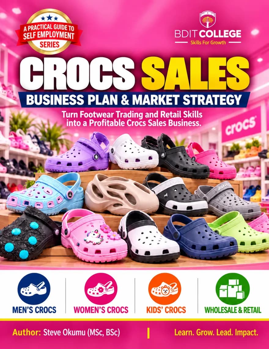 Crocs Sales Business Plan & Market Strategy book cover