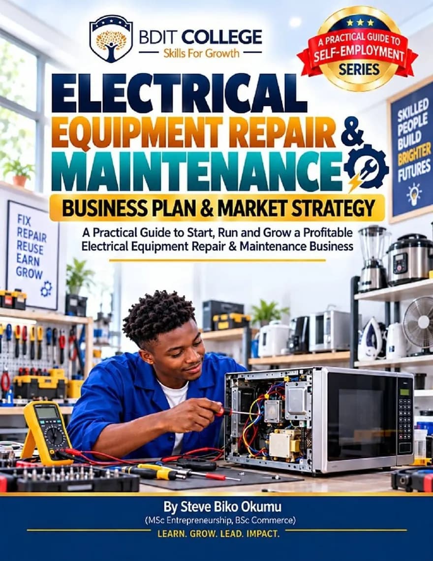 Electrical Equipment Repair and Maintenance Business Plan and Market Strategy book cover