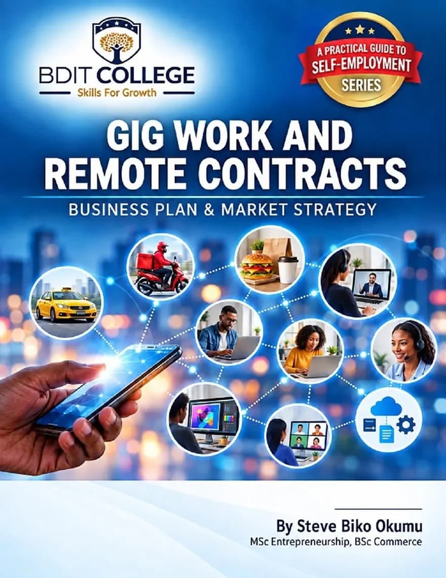 Gig Work and Remote Contracts Business Plan and Market Strategy book cover