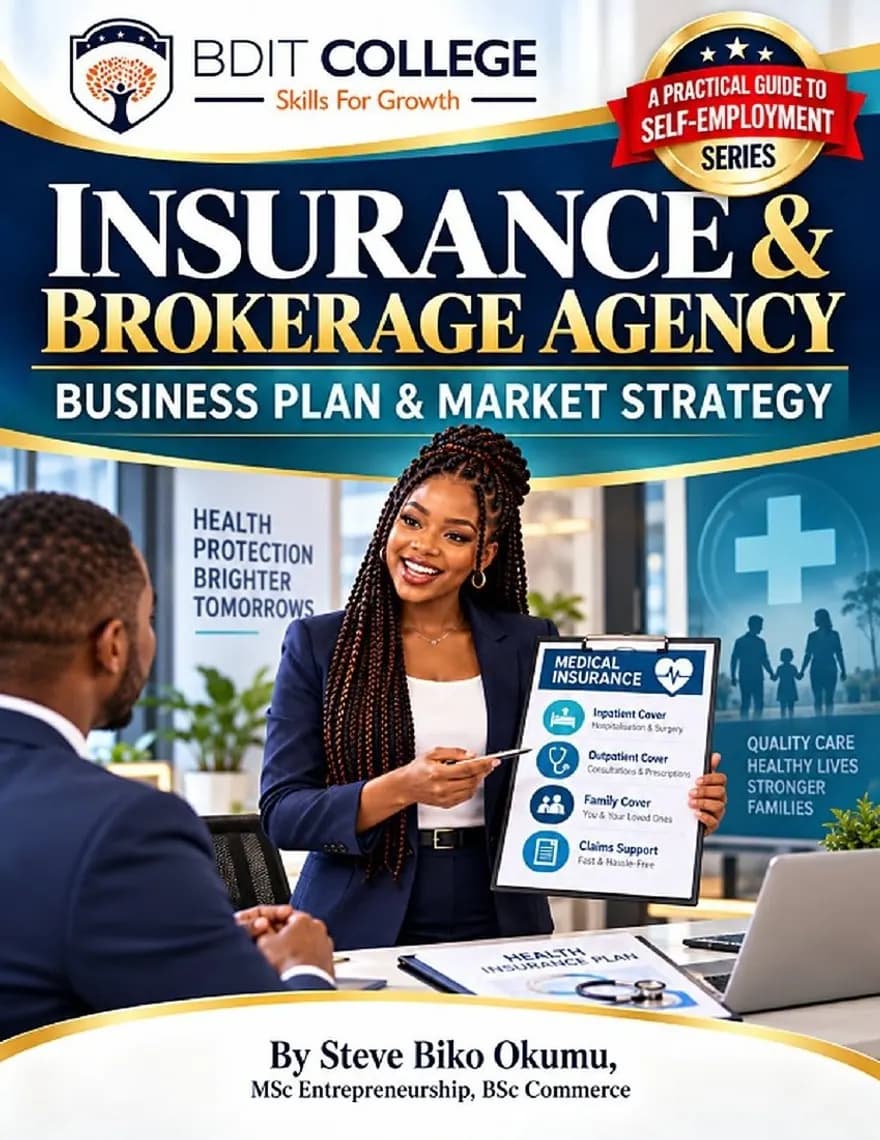 Insurance and Brokerage Agency Business Plan and Market Strategy book cover