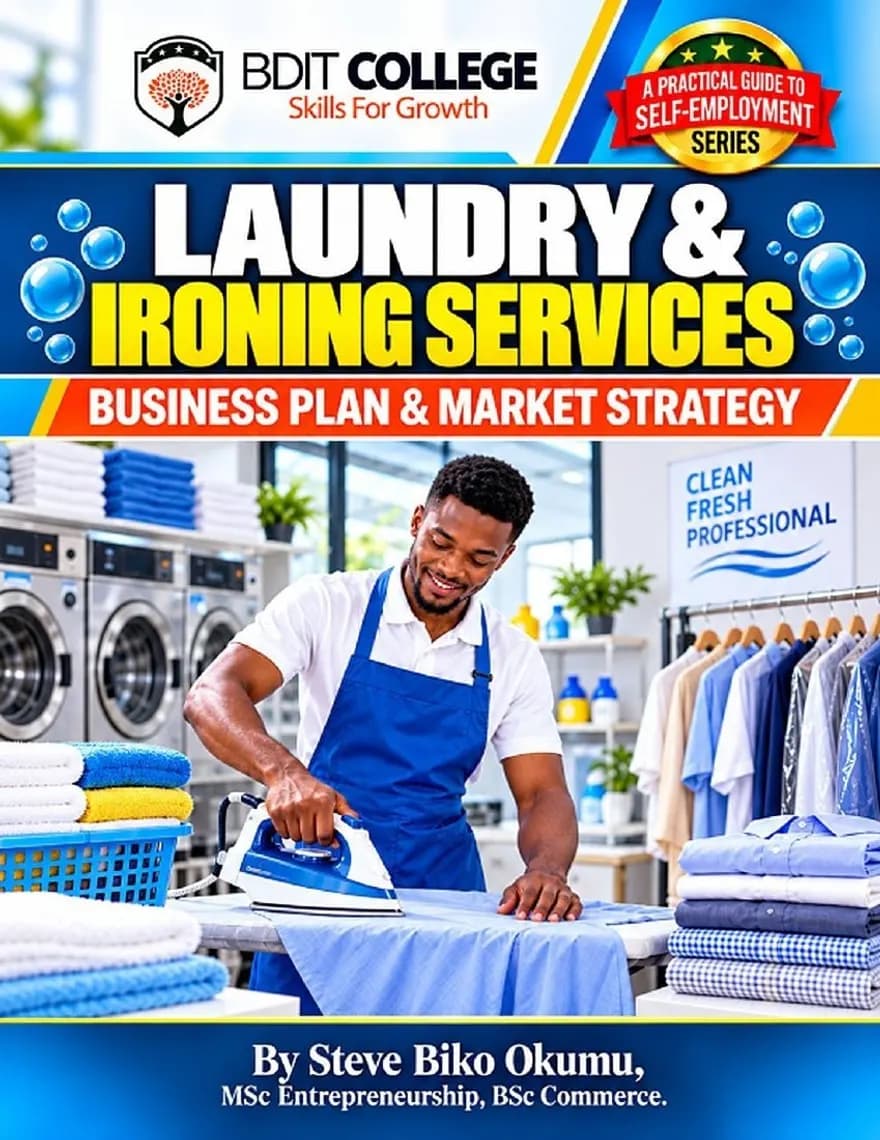 Laundry and Ironing Services Business Plan and Market Strategy book cover