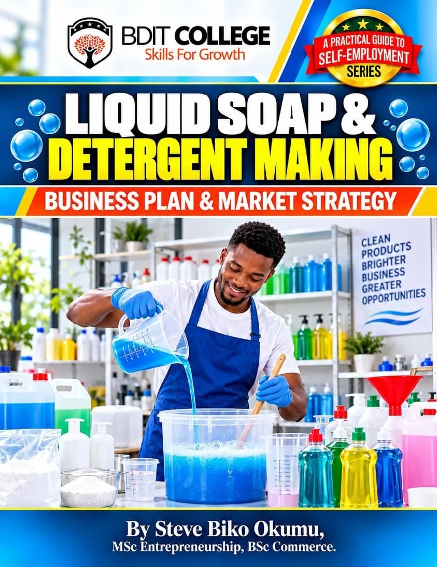 Liquid Soap and Detergent Making Business Plan and Market Strategy book cover