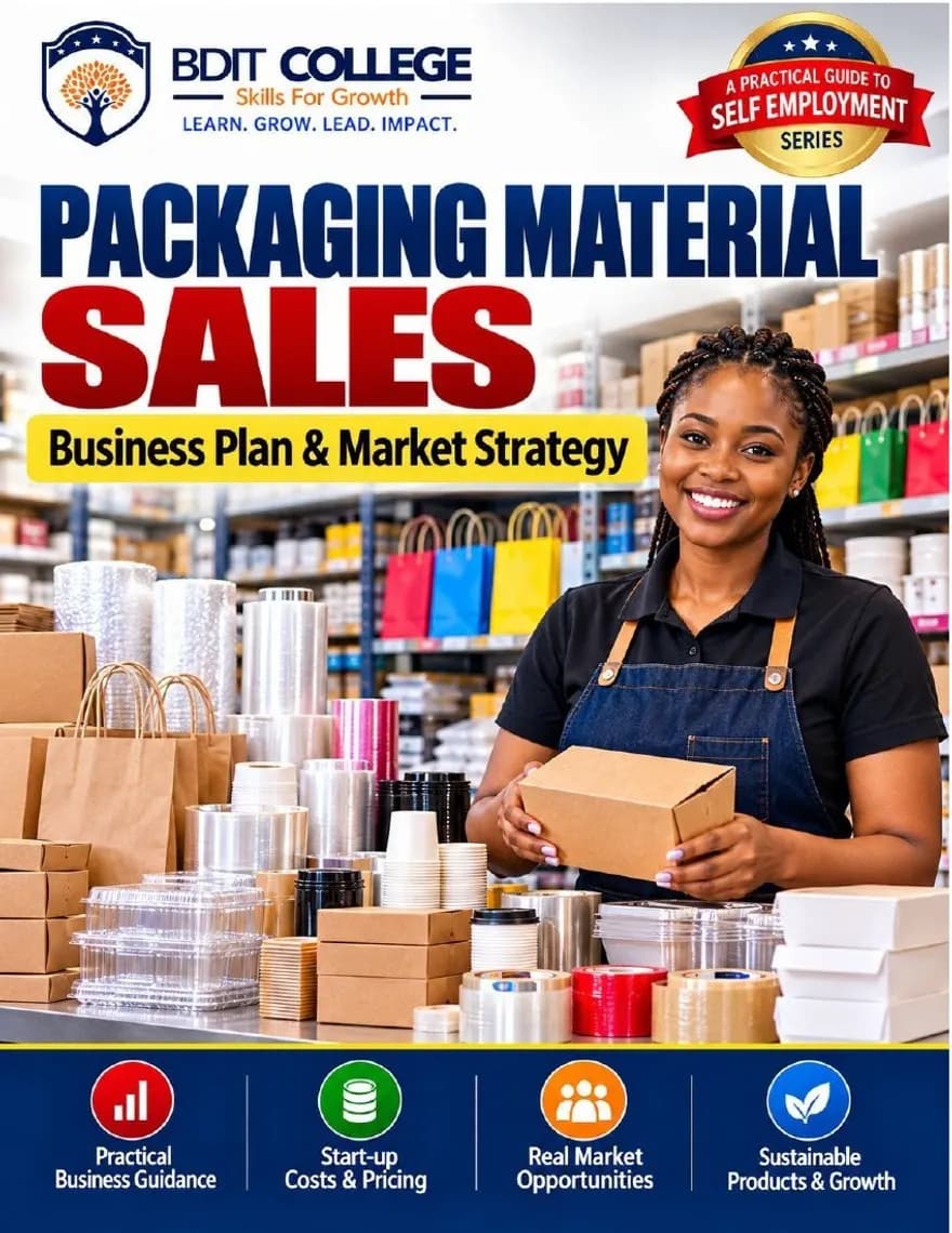 Packaging and Takeaway Material Sales Business Plan and Market Strategy book cover