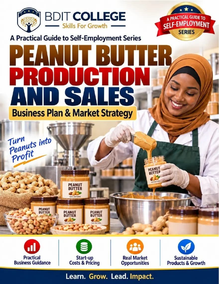 Peanut Butter Production and Sales Business Plan and Market Strategy book cover