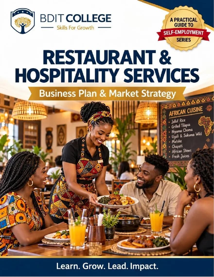 Restaurant and Hospitality Services Business Plan and Market Strategy book cover