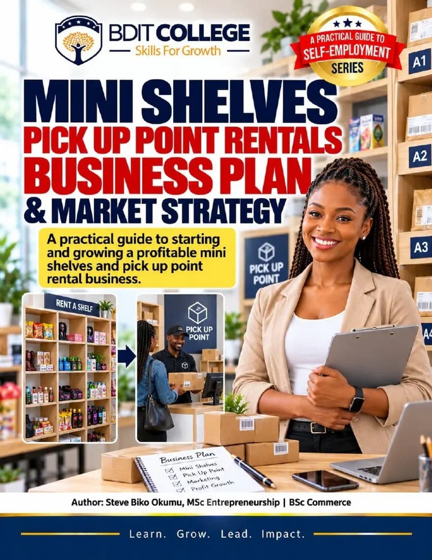 Shelf Rentals and Pickup Point Business Plan and Market Strategy book cover