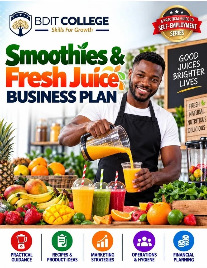 Smoothies and Fresh Juice Sales Business Plan and Market Strategy book cover
