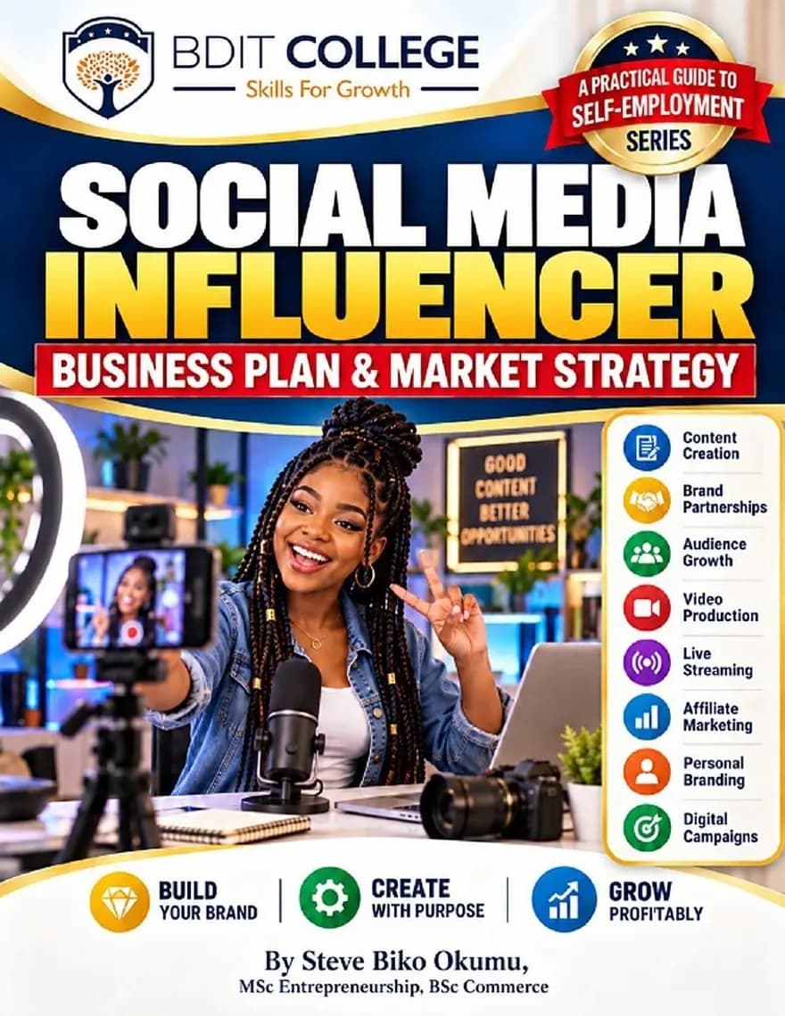 Social Media Influencer Business Plan and Market Strategy book cover