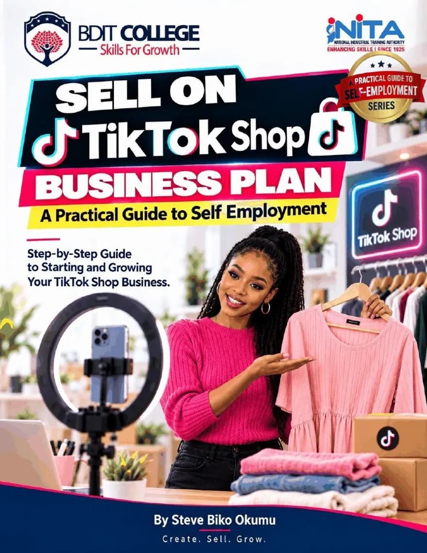TikTok Sales Shop Business Plan and Market Strategy book cover