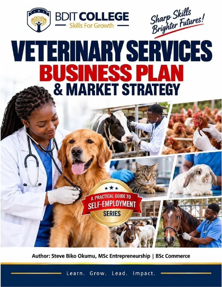 Veterinary Services Business Plan and Market Strategy book cover