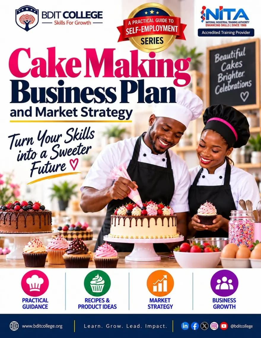Cake Making Business Plan and Market Strategy book cover