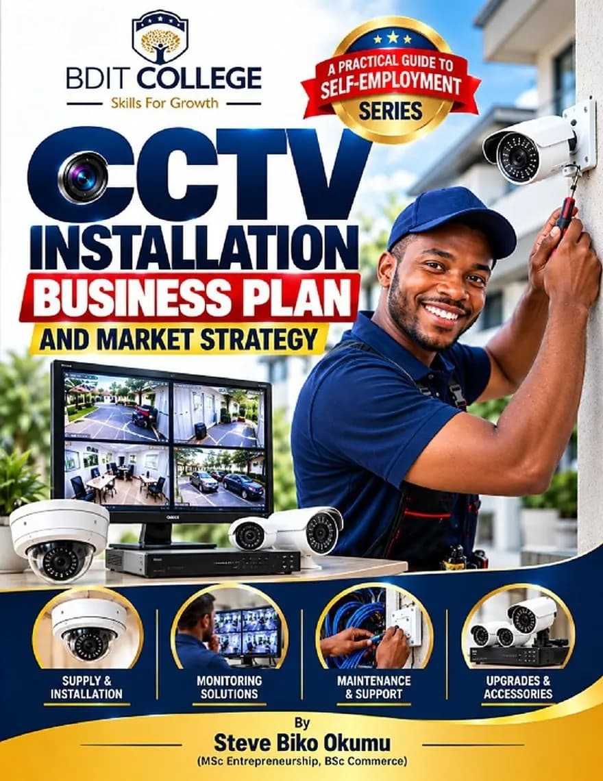CCTV Installation Business Plan and Market Strategy book cover