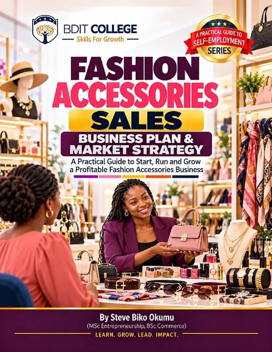 Fashion Accessories Sales Business Plan and Market Strategy book cover