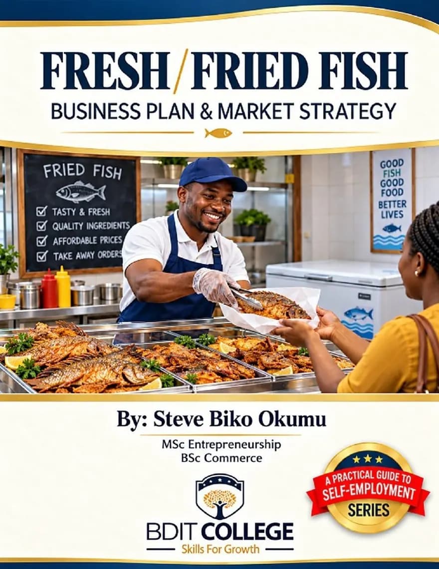 Fresh Fried Fish Sales Business Plan and Market Strategy book cover