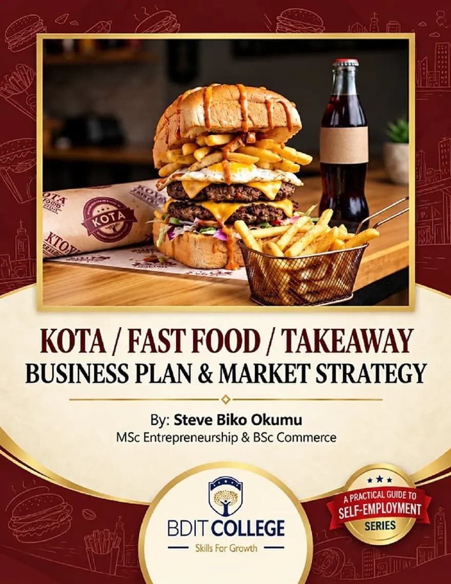 Kota Fast Food Takeaway Business Plan and Market Strategy book cover