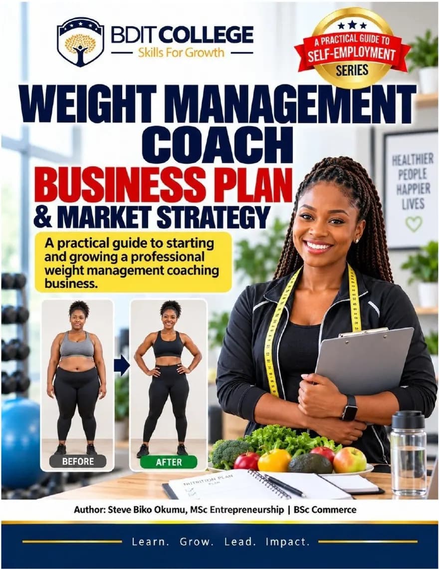 Weight Management Coach Business Plan and Market Strategy book cover